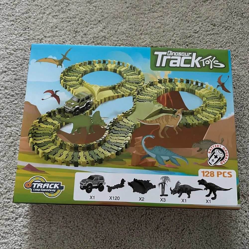 Dinosaur 128 pc Track Set toddler boy